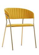 Krzesła - King Home Krzesło MARGO żółte KH121100121.42 [17128088] - miniaturka - grafika 1