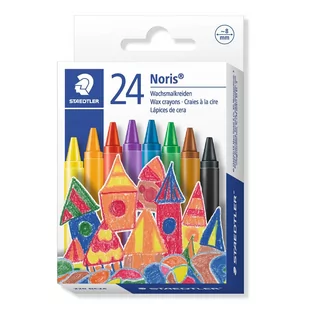 Staedtler Kredki świecowe NORIS 24 kolorów 220NC 24 - Przybory szkolne - miniaturka - grafika 2