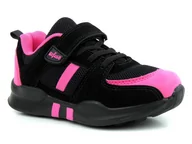 Buty dla dziewczynek - Sportowe obuwie dziecięce - BEFADO 516Y129, czarno-różowe - Befado - miniaturka - grafika 1