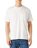 Koszulki męskie - Wrangler T-shirt męski Sundown Tee, biały (Vintage White), M - miniaturka - grafika 1