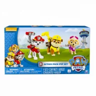 Figurki dla dzieci - Spin Master Action Pack Pups 3pk Figure Set Marshal, Skye, Rubble, Pionek - miniaturka - grafika 1