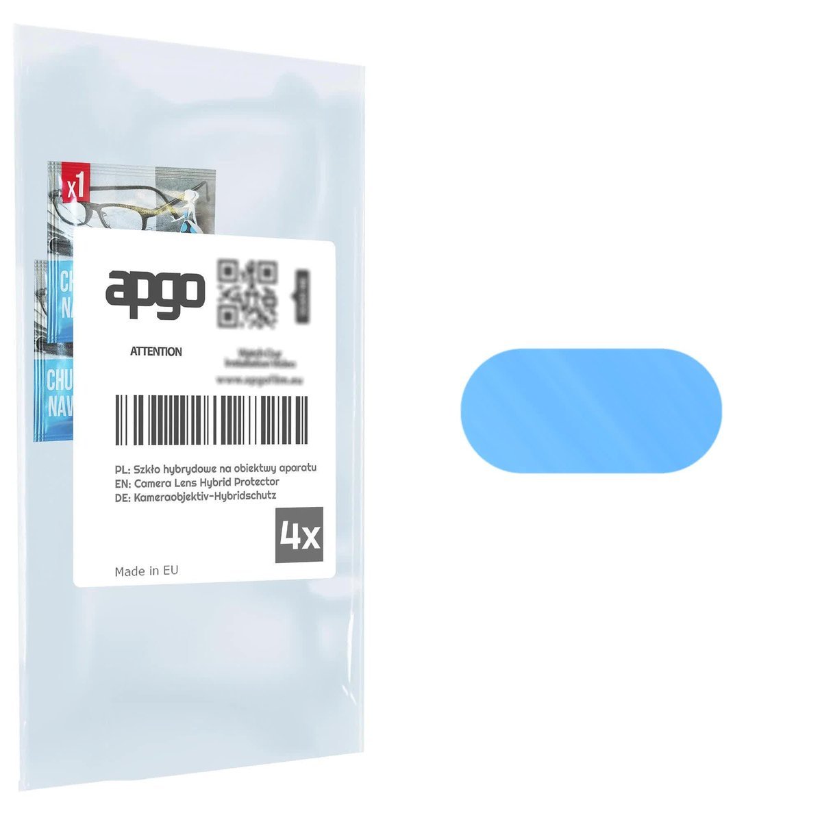 4x Szkło hybrydowe na aparat obiektyw kamerę 9H do Google Pixel 9 Pro - apgo hybrid Camera Lens Protector