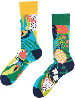 Skarpetki męskie - Papaya, Todo Socks, Papuga, Ananas, Liczi, Kolorowe Skarpety - grafika 1