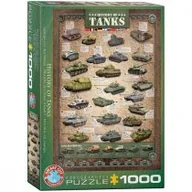 Puzzle - Eurographics 6000 0381 History of Tanks Puzzle 1000 części - miniaturka - grafika 1