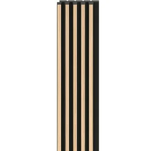 Panel lamelowy Linerio S-Line 2650 x 122 x 12 mm natur black VOX - Panele ścienne i boazeria - miniaturka - grafika 1