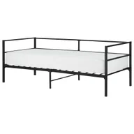Łóżka - Łóżko metalowe 90 x 200 cm czarne BATTUT - miniaturka - grafika 1