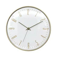 Zegary - Fernity Zegar ścienny Luce biały/złoty - miniaturka - grafika 1