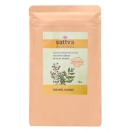 Farby do włosów i szampony koloryzujące - Sattva ziołowa farba do włosów Carmel Blonde 100g - miniaturka - grafika 1