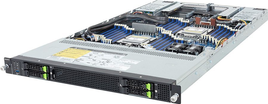 Gigabyte Gigabyte Barebone R183-ZK0-AAL1rev. 1.x Rack Server 1U Dual Sockel SP5 6NR183ZK0DR000ACL1