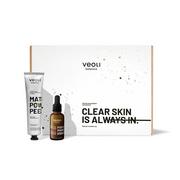 Zestawy kosmetyków damskich - Veoli Botanica Veoli Botanica Clear Skin Is Always In ZESTAW Intensywnie redukujące przebarwienia, zwężające pory serum 30 ml + Multikwasowy peeling enzymatyczny 75 ml - miniaturka - grafika 1