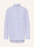 Bluzki damskie - Tommy Hilfiger Bluzka Z Falbankami blau - miniaturka - grafika 1
