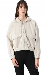 ONLY KURTKA DAMSKA BEŻOWA Z KAPTUREM NA ZAMEK SZTRUKSOWA XL JSB - Kurtki damskie - miniaturka - grafika 1