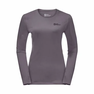 Damska koszulka termoaktywna z długim rękawem Jack Wolfskin SKY THERMAL L/S W wild blossom - M - Koszulki sportowe damskie - miniaturka - grafika 1