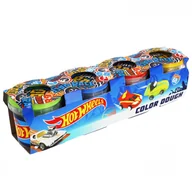 Masy plastyczne - Mega Creative Masa plastyczna Hot Wheels 4 pojemniki - - miniaturka - grafika 1