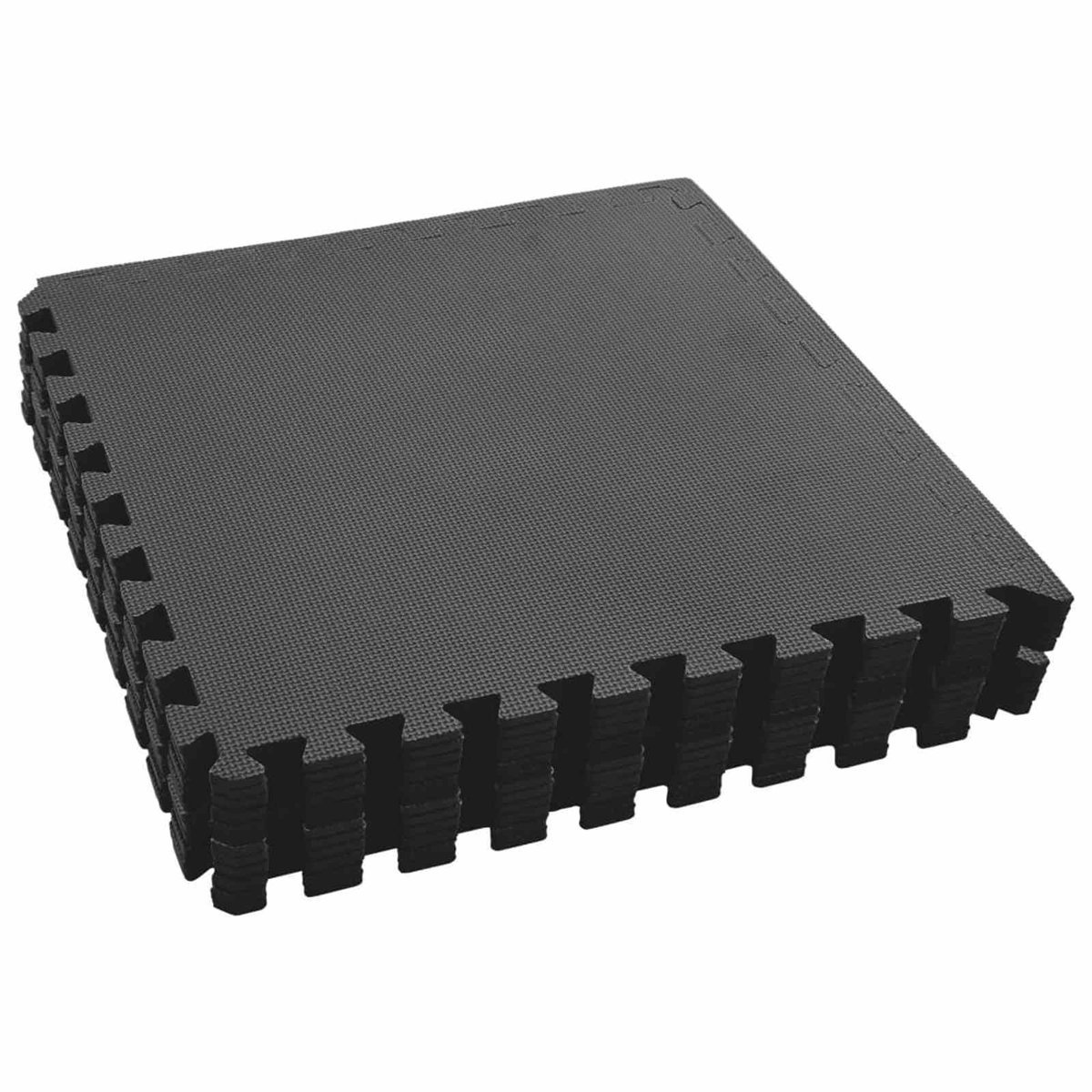 vidaXL Mata podłogowa do basenu 12 pcs Czarny 4,32 ㎡ Pianka EVA