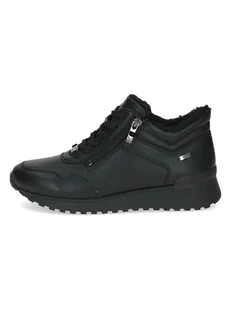 Caprice Skórzane sneakersy w kolorze czarnym - Trampki damskie - miniaturka - grafika 1