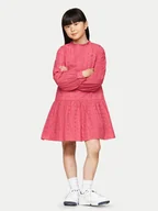 Sukienki i spódniczki dla dziewczynek - Tommy Hilfiger Sukienka codzienna KG0KG08216 D Różowy Regular Fit - miniaturka - grafika 1