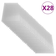 Pozostałe akcesoria do uprawy roślin - VidaXL Płyty poliwęglanowe, 28 szt., 4 mm, 121x60 cm 146217         VidaXL - miniaturka - grafika 1