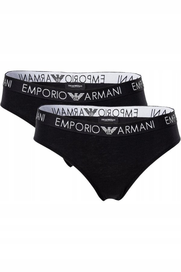 MAJTKI DAMSKIE EMPORIO ARMANI CZARNE 2-PACK - XS