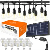 Girlandy - Girlanda Świetlna Solarna 10X Led 7,6M Wodoodporna - miniaturka - grafika 1
