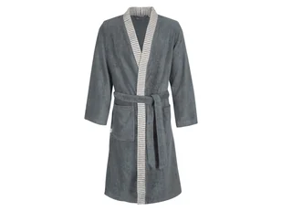 Egeria Szlafrok męski Bruno w bawełny, w stylu kimono (M, Ciemnoszary) - Szlafroki męskie - miniaturka - grafika 1