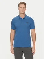 Koszulki męskie - Calvin Klein Polo K10K111196 Niebieski Slim Fit - miniaturka - grafika 1