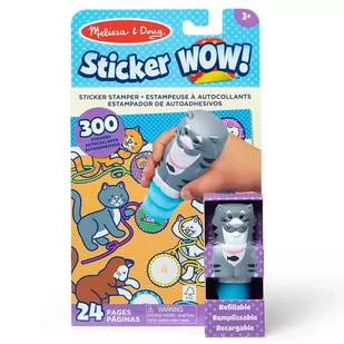 Stempel z naklejkami Sticker Wow Kot Melissa and Doug - Prace ręczne dla dzieci - miniaturka - grafika 1
