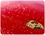 Podkładki pod mysz - PODKŁADKA POD MYSZKĘ PORSCHE Z IMIENIEM 23x19CM DO LAPTOPA - miniaturka - grafika 1