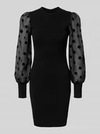 Sukienki - Sukienka o długości do kolan z mieszanki wiskozy model ‘DOTME’ - miniaturka - grafika 1