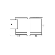 Lampy ogrodowe - OSRAM kinkiet zewnętrzny LED Solar ENDURA STYLE OXFORD, grafit OXFORD, aluminiowy / szary / cynkowy, stal szlachetna, nowoczesny - miniaturka - grafika 1
