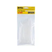 Taśmy izolacyjne i naprawcze - Opaska zaciskowa 3.6 x 150 mm biała nylon 100 szt. Drel - miniaturka - grafika 1