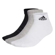 Skarpetki sportowe męskie - Skarpety adidas Cushioned Sportswear Ankle Socks 3p - miniaturka - grafika 1