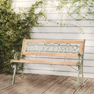vidaXL Ławka ogrodowa, 122 cm, lite drewno jodłowe - Ławki ogrodowe - miniaturka - grafika 1
