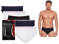 Majtki męskie - HENDERSON męskie SLIPY bawełna RED LINE 5 szt XXL - miniaturka - grafika 1