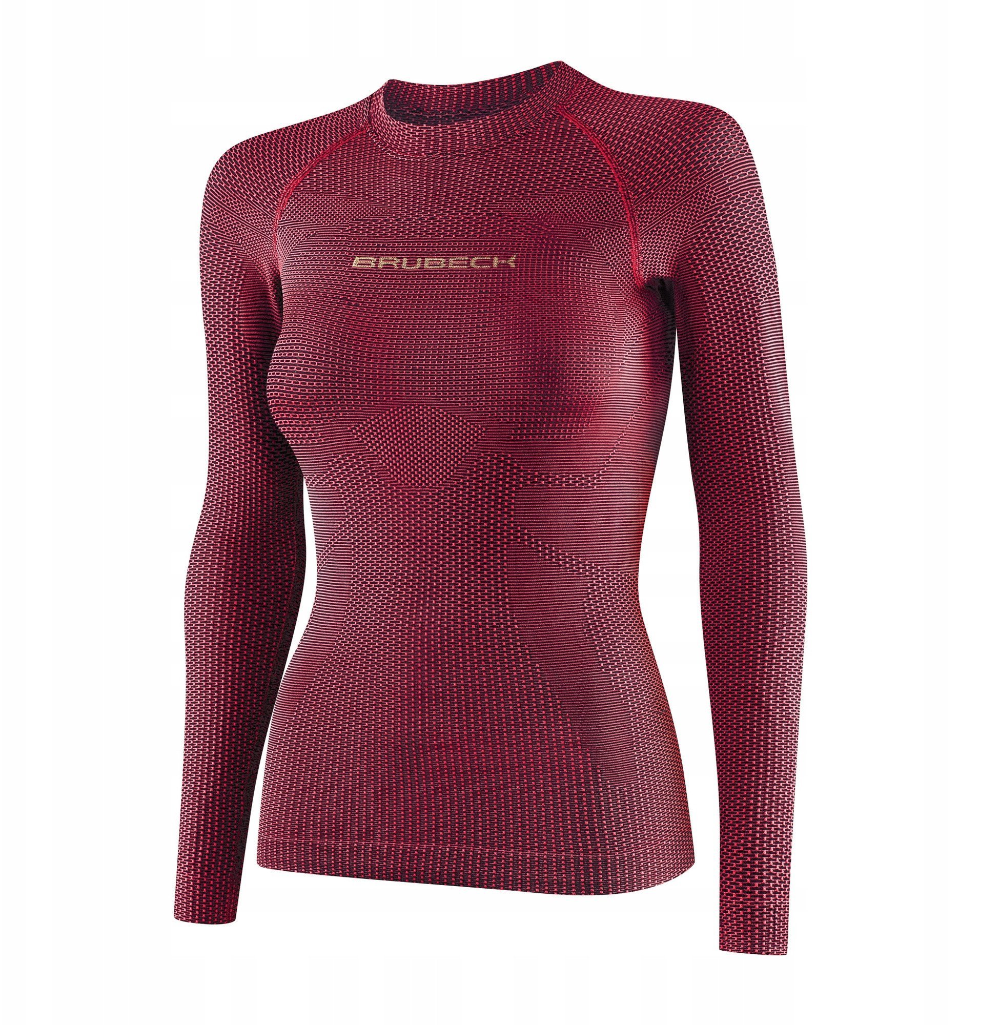 LS1594W Koszulka damska 3D PRO z długim rękawem fuksjowy M