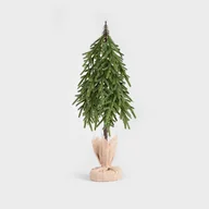 Choinki - HOMLA HECTOR Choinka zielona na pieńku w jucie 49 cm - miniaturka - grafika 1