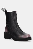 Botki damskie - Camper botki skórzane Milah damskie kolor czarny na słupku K400776-008 - miniaturka - grafika 1