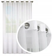 Firany - FIRANA GOTOWA NA PRZELOTKACH FIRANKA BALKON WOAL do POKOJU 300x250 cm - miniaturka - grafika 1