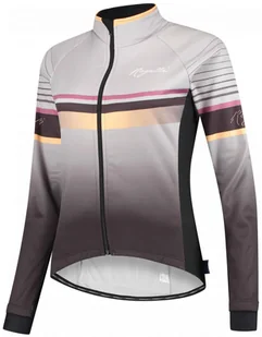 Damska kurtka softshellowa Rogelli IMPRESS - Szary/Żółty - XXL - Kurtki rowerowe - miniaturka - grafika 1