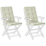 Poduszki ogrodowe - Blmeble Zestaw 2 poduszek siedziskowych/oparciowych MAUI PREMIUM Jasnozielony B625100 - miniaturka - grafika 1