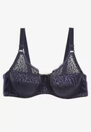 Biustonosze - Granatowy Biustonosz na Regulowanych Ramiączkach na Haftki Nosofia - miniaturka - grafika 1