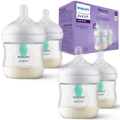 Butelki dla niemowląt - Butelka Philips Avent Natural Response Antykolkowa Dla Dzieci 0M+ 4 Sztuki - miniaturka - grafika 1