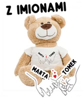 Walentynki - Miś na walentynki dla dziewczyny/chłopaka z imionami - miniaturka - grafika 1
