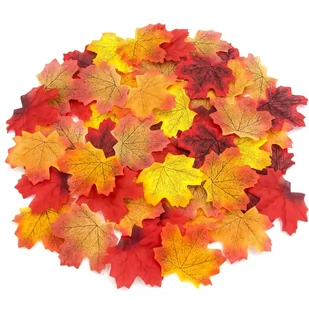 Sztuczne Liście Jesienne Ozdoby Listki Jesień Zestaw 350 Sztuk Dekoracyjne Mega Zestaw - Sztuczne kwiaty - miniaturka - grafika 1