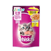 Mokra karma dla kotów - Whiskas Junior Potrawka z Kurczakiem w galaretce 28x85 g - miniaturka - grafika 1