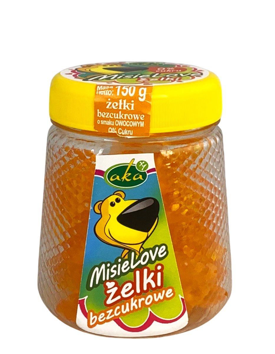 ŻELKI BEZCUKROWE MISIELOVE O SMAKU OWOCOWYM 150 G. - AKA