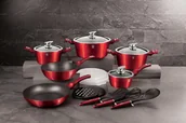 Zestawy garnków i patelni - ZESTAW GARNKÓW BERLINGER HAUS BH-7035 BURGUNDY - miniaturka - grafika 1