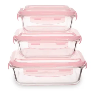 Szklane pojemniki na żywność 3 szt. Freska – Premier Housewares - Pojemniki kuchenne - miniaturka - grafika 1