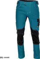Odzież robocza - CERVA NEURUM CLASSIC spodnie - męskie spodnie robocze, 6 kieszeni, elastyczny materiał Trifibetex, odblaski - morski 60 - miniaturka - grafika 1
