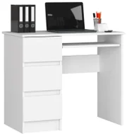 Biurka - Białe biurko dziecięce, młodzieżowe, z 3 szufladami Frela - miniaturka - grafika 1